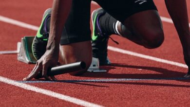 Athlete, Runner, Sprint, Fast, Black