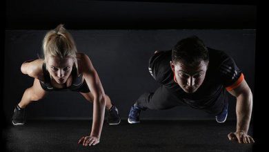 Man, Woman, Push-Ups, Wellness, Exercise